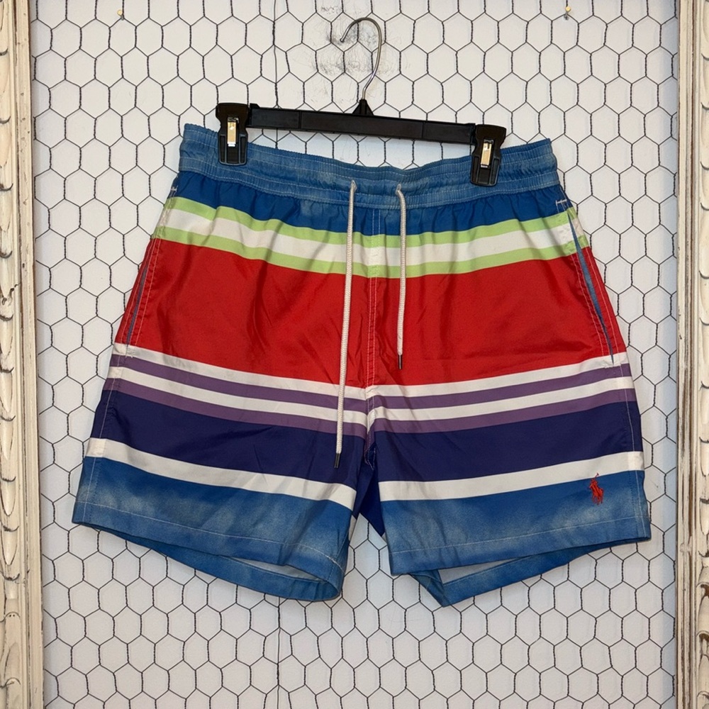 Polo Ralph Lauren Striped Swim Trunks